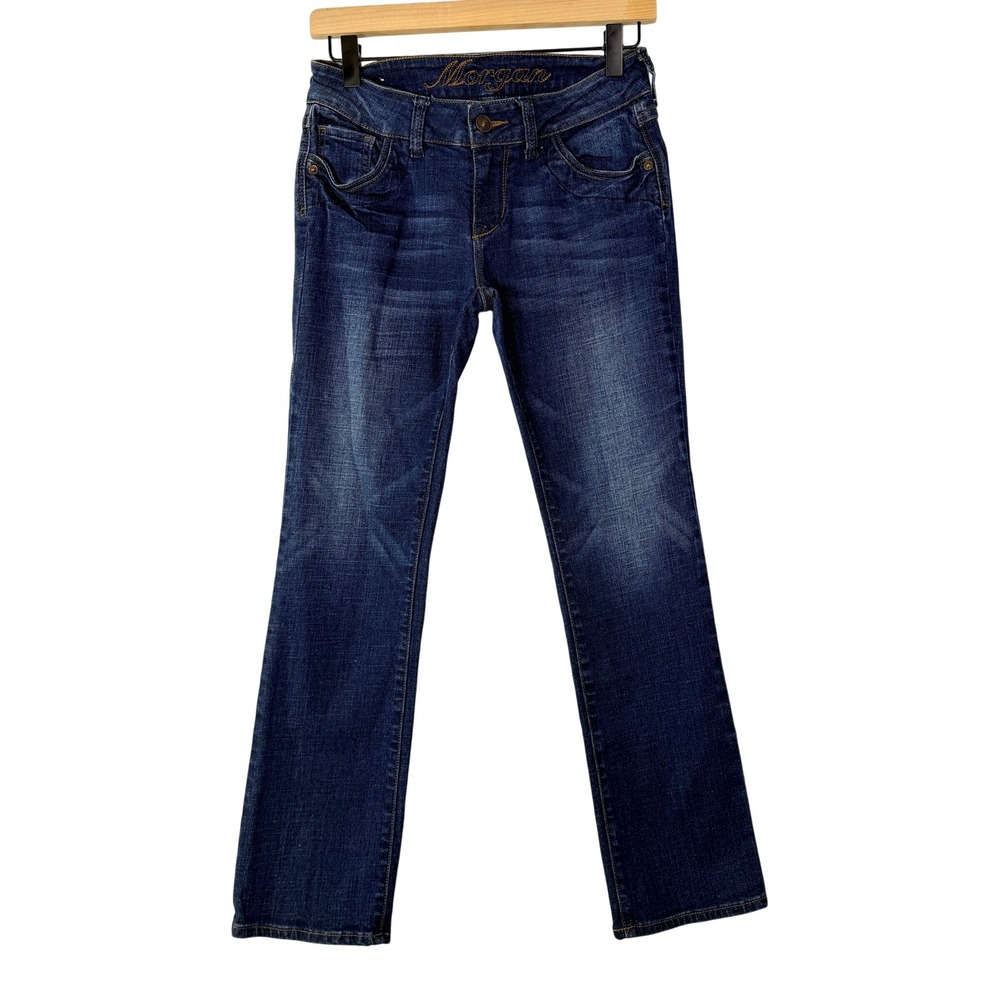 Delia's Morgan Bootcut Jeans‎ Dark Wash Low Rise Denim 3/4P